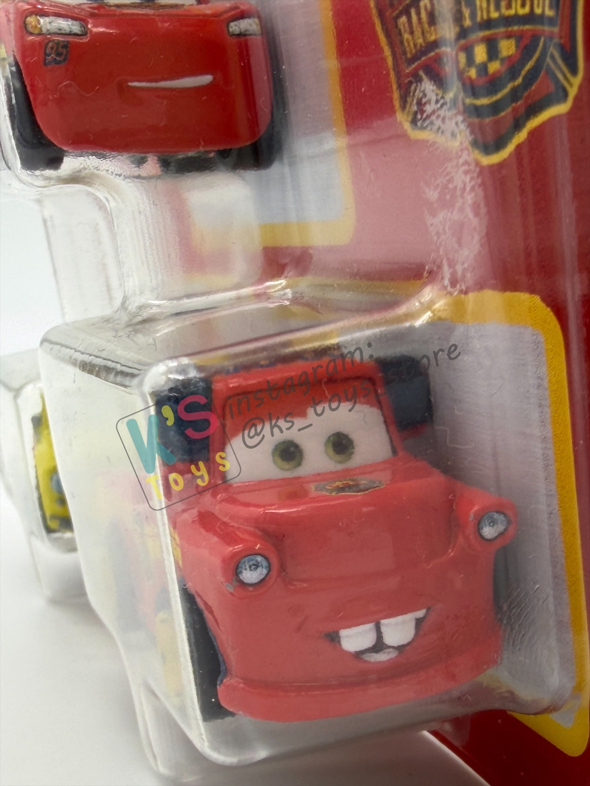 MINI RACERS DISNEY PIXAR CARS 3-PACK BY MATTEL  "RACE & RESCUE LIGHTNING MCQUEEN, RACE & RESCUE LUIGI, AND RACE & RESCUE MATER" - 2026 RELEASE - BNIP