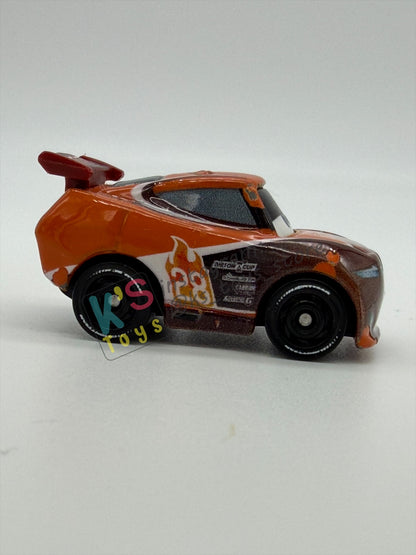 Loose Mini Racers Pixar Disney Cars, TIM TREADLESS - Played Condition