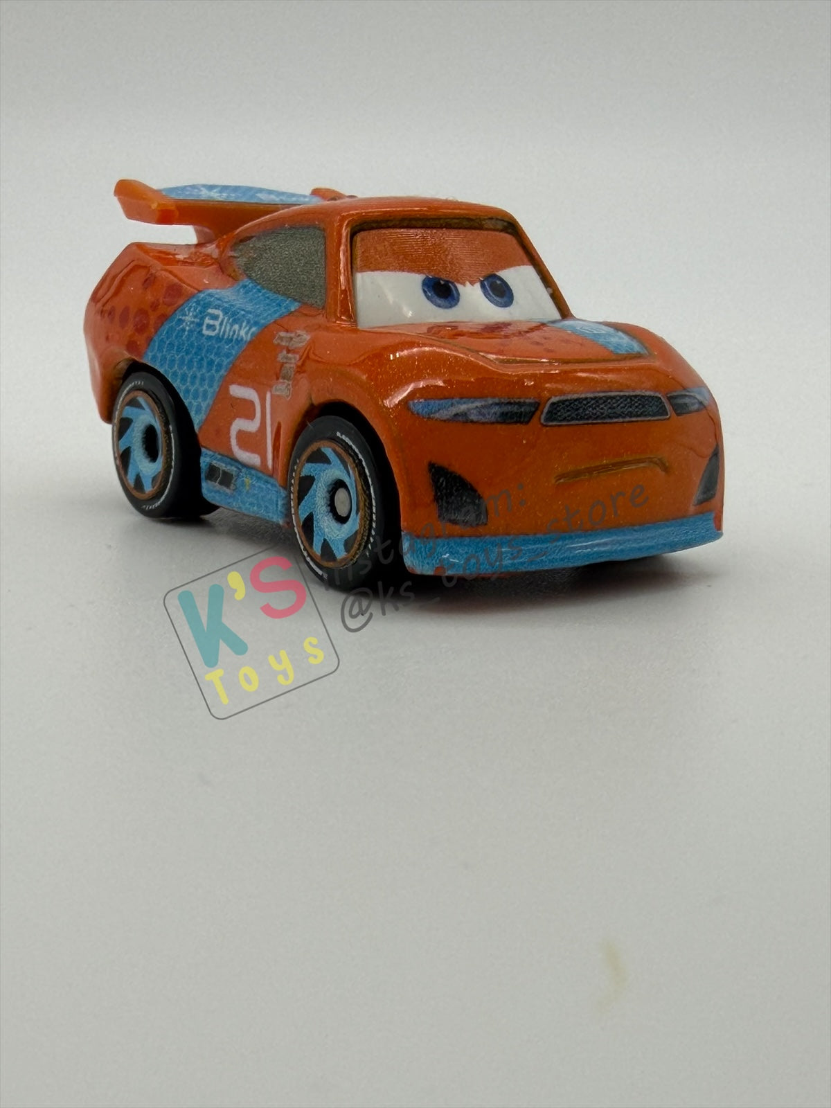 Loose Mini Racers Pixar Disney Cars, RYAN “INSIDE” LANEY - Good Condition