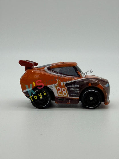 Loose Mini Racers Pixar Disney Cars, TIM TREADLESS - Played Condition