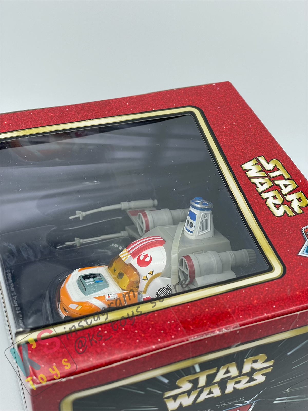 RARE DISNEY PIXAR CARS BY MATTEL EXCLUSIVE DISNEY PARKS "LIGHTNING MCQUEEN AS JEDI LUKE SKYWALKER DEATH STAR BATTLE" - BNIP