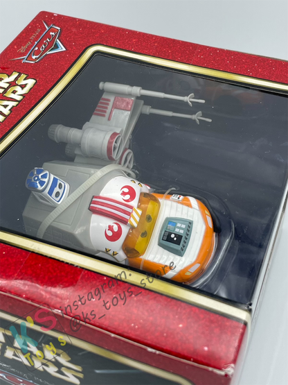 RARE DISNEY PIXAR CARS BY MATTEL EXCLUSIVE DISNEY PARKS "LIGHTNING MCQUEEN AS JEDI LUKE SKYWALKER DEATH STAR BATTLE" - BNIP