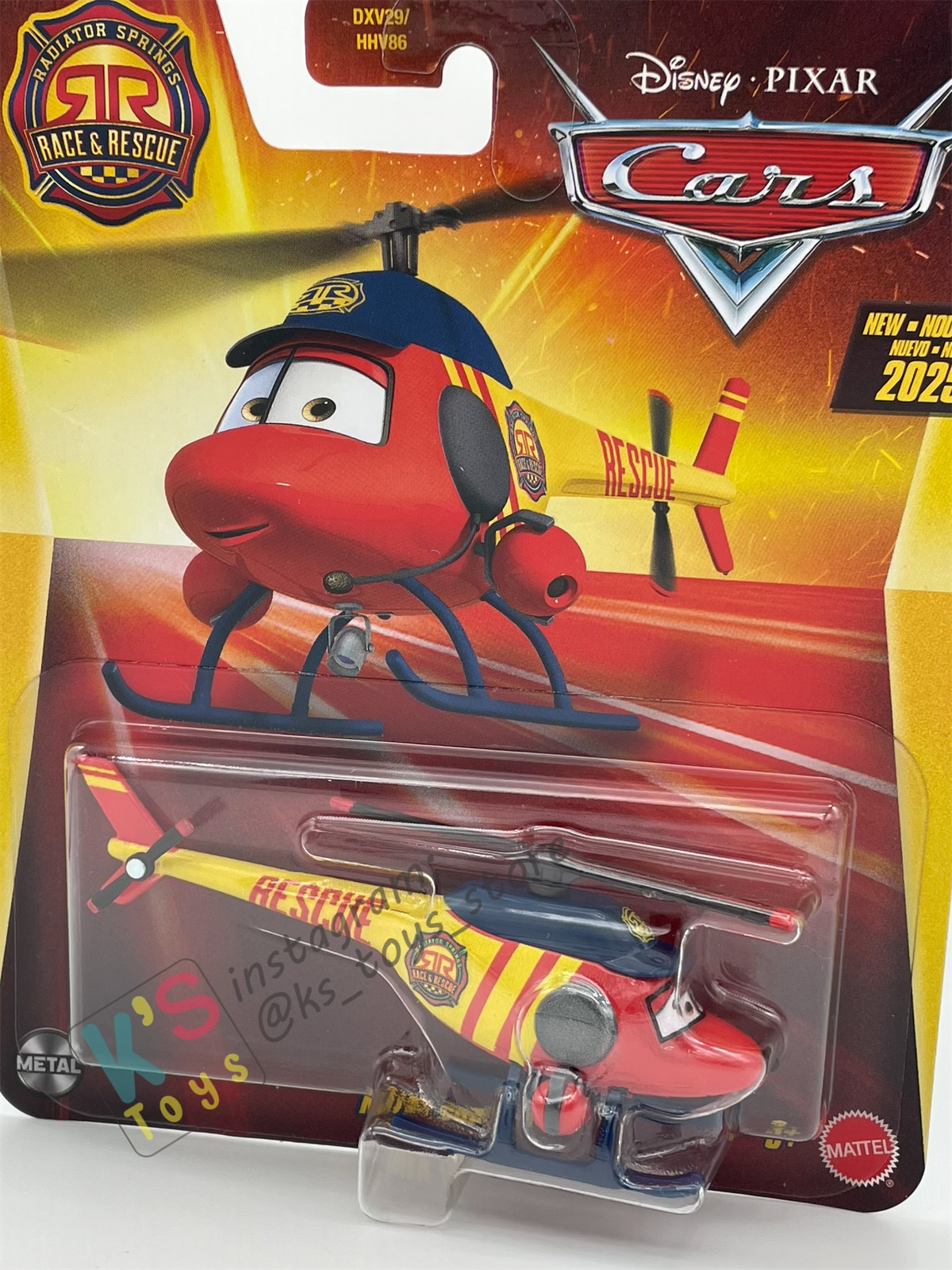 DISNEY PIXAR CARS BY MATTEL - "RACE AND RESCUE KATHY CHOPTER" 2025 NEW RELEASE RACE & RESCUE SERIES - BNIP