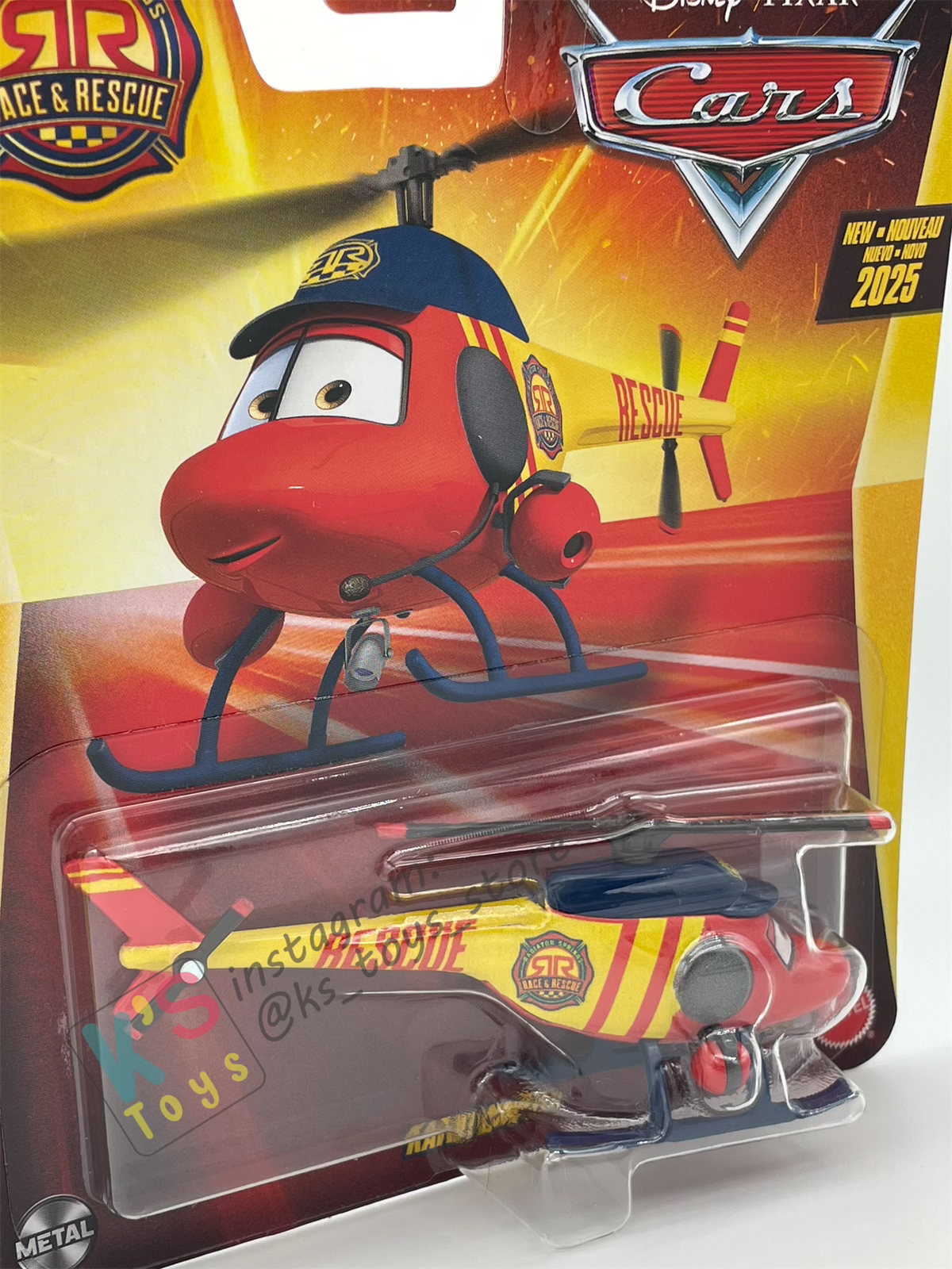 DISNEY PIXAR CARS BY MATTEL - "RACE AND RESCUE KATHY CHOPTER" 2025 NEW RELEASE RACE & RESCUE SERIES - BNIP