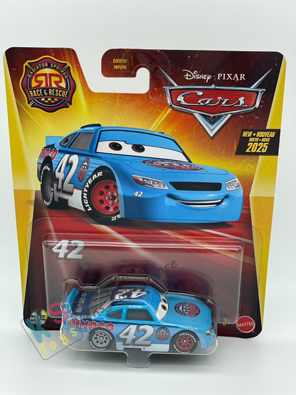 DISNEY PIXAR CARS BY MATTEL - "RALLY RACE 200 CAL WEATHERS" 2025 NEW RELEASE RACE & RESCUE SERIES - BNIP