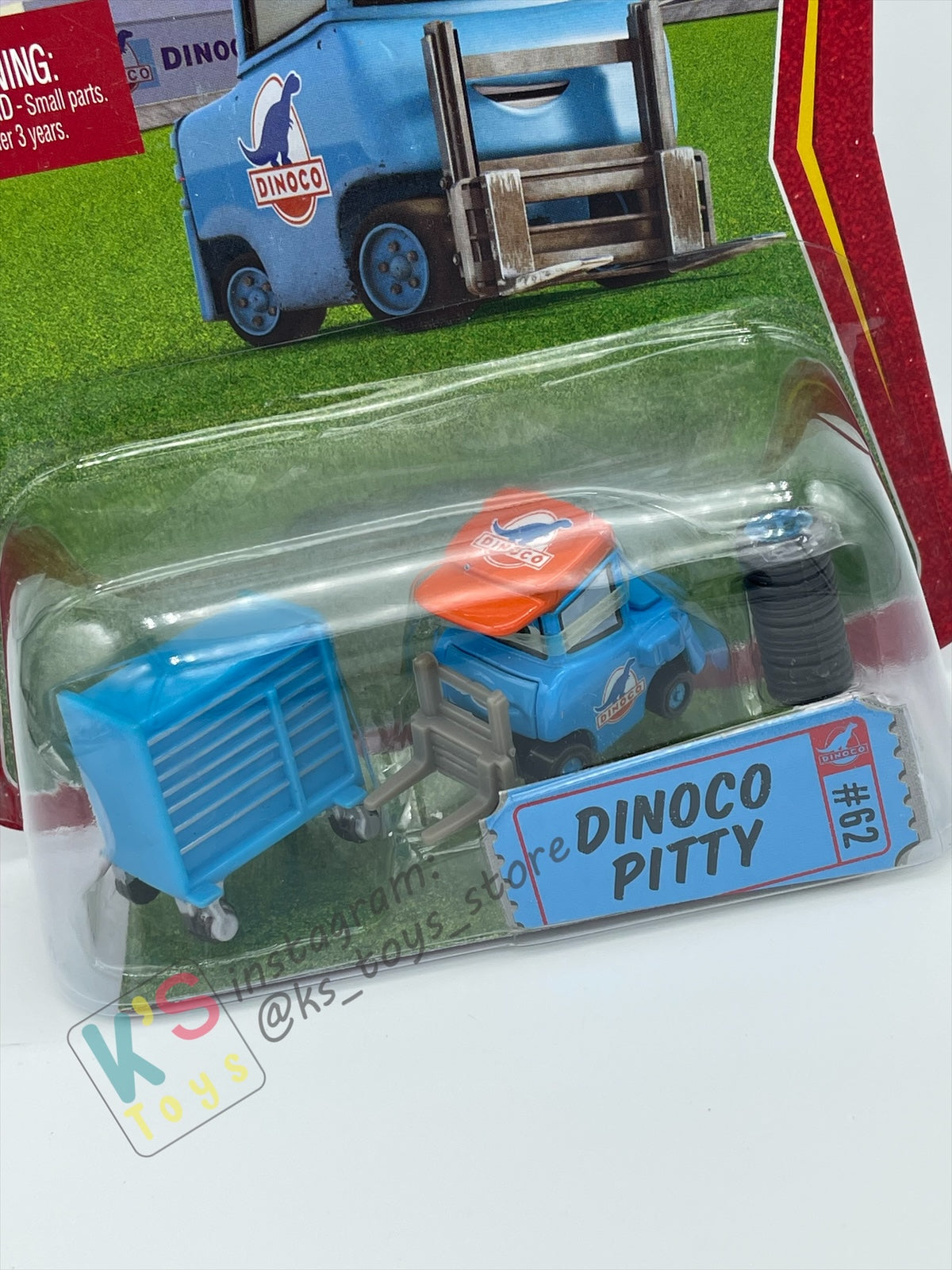 DISNEY PIXAR CARS BY MATTEL, DINOCO  PITTY "LUKE PETTLEWORK" - RACE ORAMA SERIES - BNIP