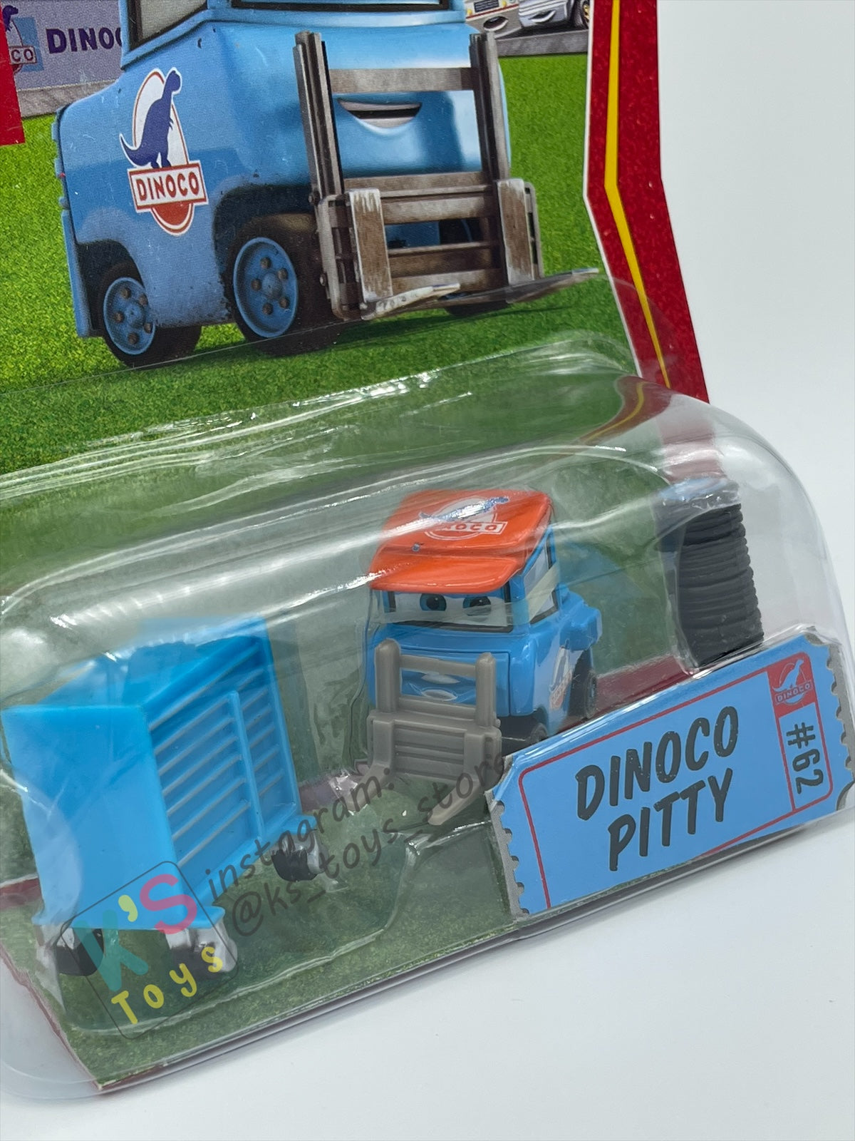 DISNEY PIXAR CARS BY MATTEL, DINOCO  PITTY "LUKE PETTLEWORK" - RACE ORAMA SERIES - BNIP