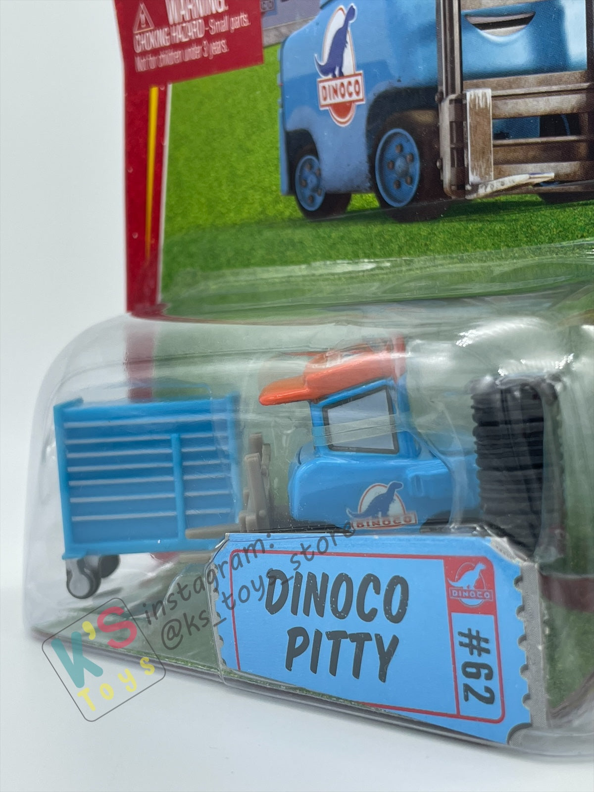 DISNEY PIXAR CARS BY MATTEL, DINOCO  PITTY "LUKE PETTLEWORK" - RACE ORAMA SERIES - BNIP