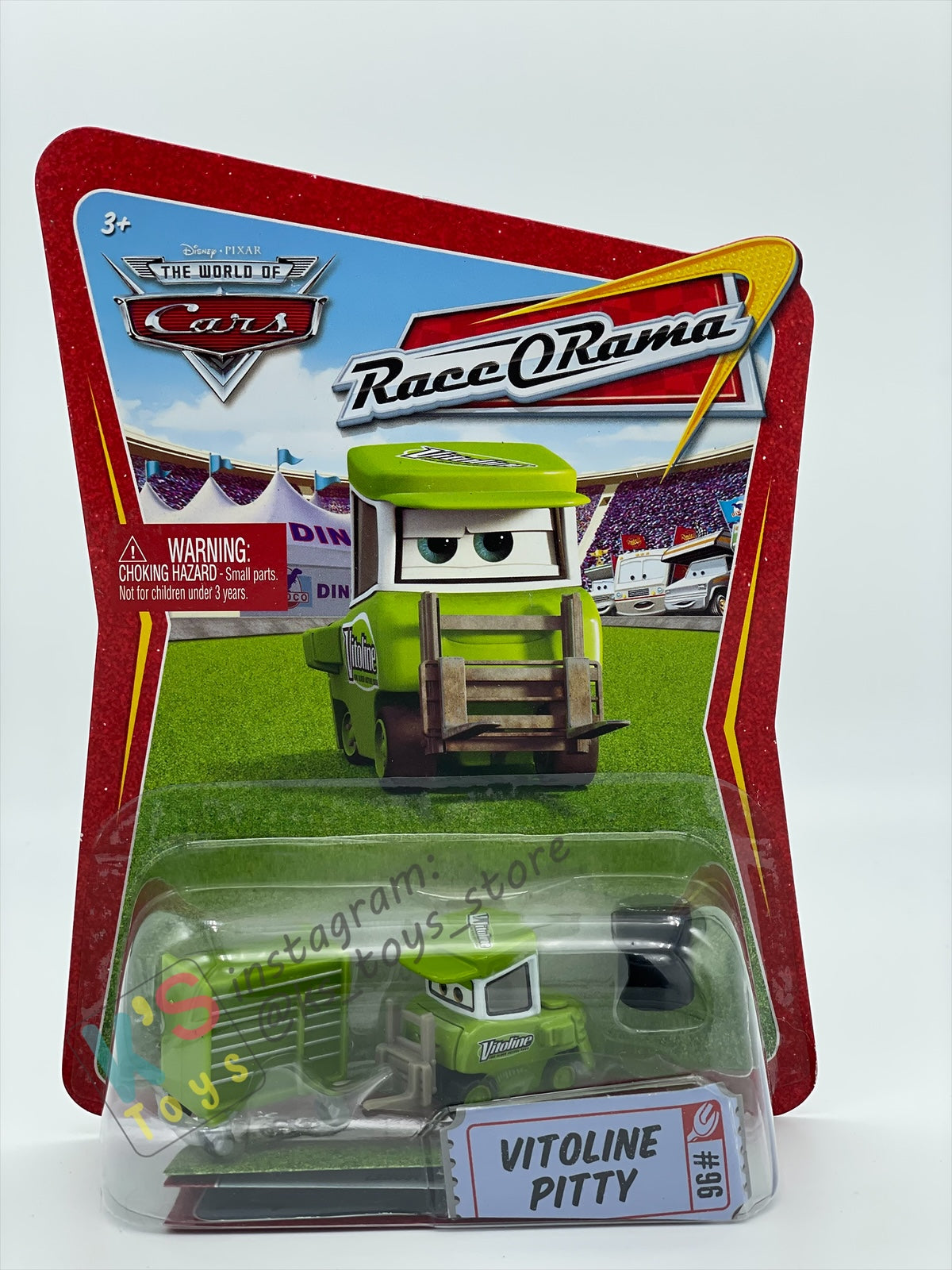 DISNEY PIXAR CARS BY MATTEL, VITOLINE PITTY - RACE ORAMA SERIES - BNIP