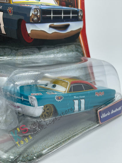 DISNEY PIXAR CARS BY MATTEL, MARIO ANDRETTI GOLD RIMS - SUPERCHARGED SERIES - BNIP