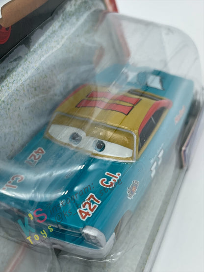 DISNEY PIXAR CARS BY MATTEL, MARIO ANDRETTI GOLD RIMS - SUPERCHARGED SERIES - BNIP