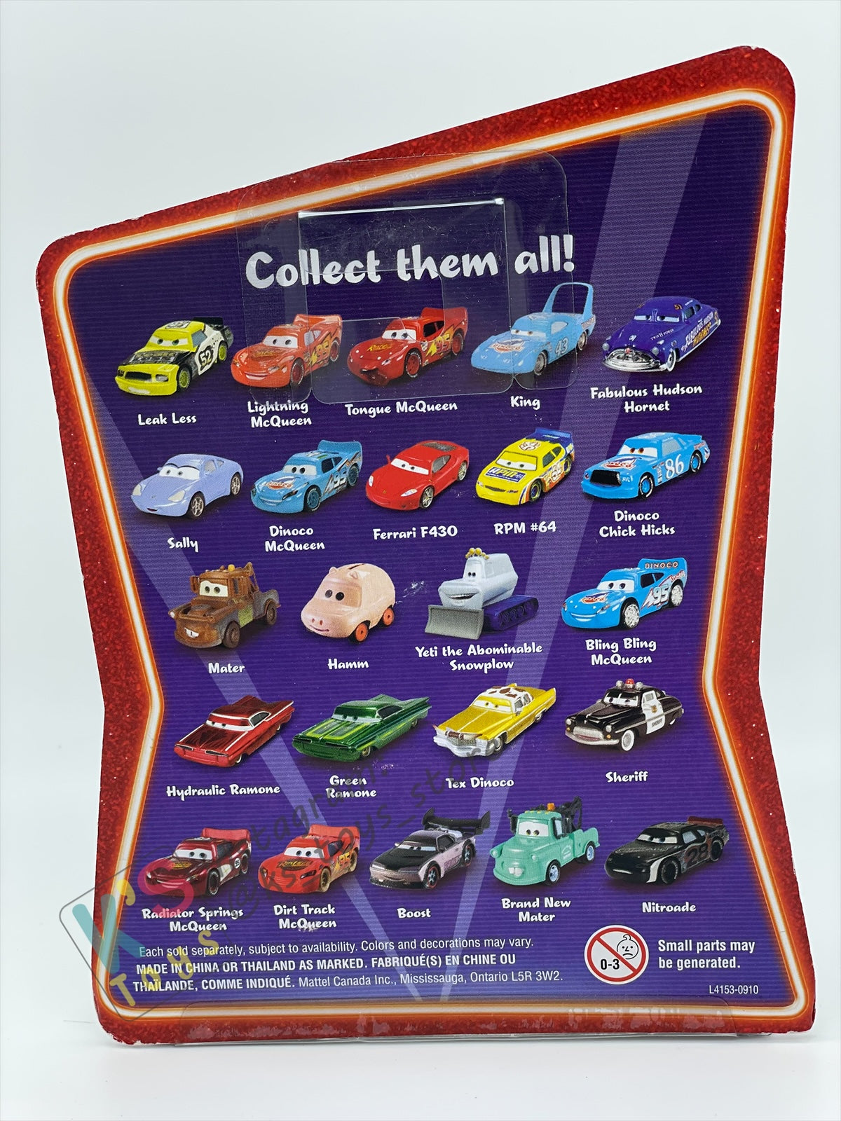 DISNEY PIXAR CARS BY MATTEL, MARIO ANDRETTI GOLD RIMS - SUPERCHARGED SERIES - BNIP