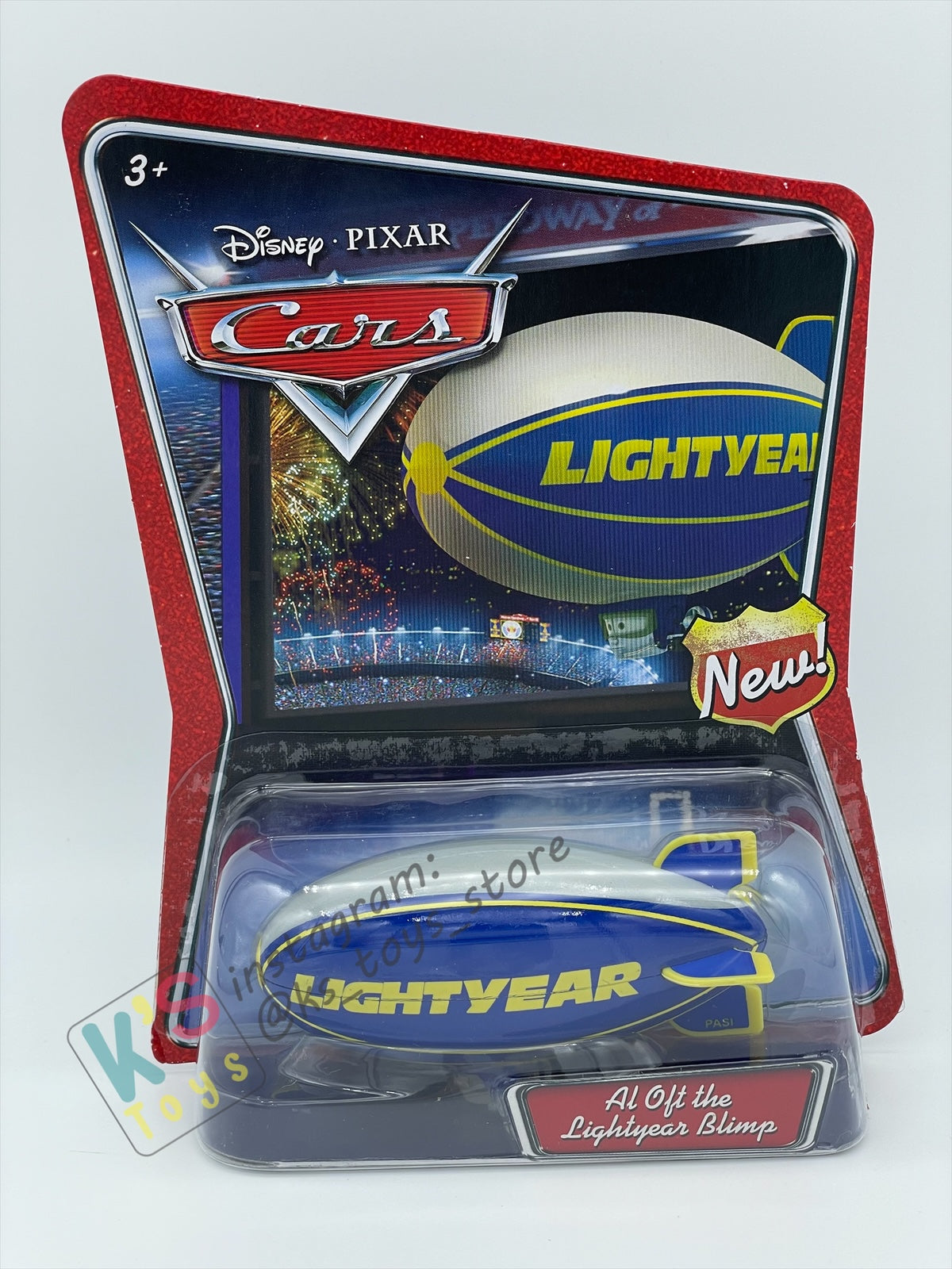 DISNEY PIXAR CARS BY MATTEL, AL OFT THE LIGHTYEAR BLIMP - WALMART VERSION - BNIP