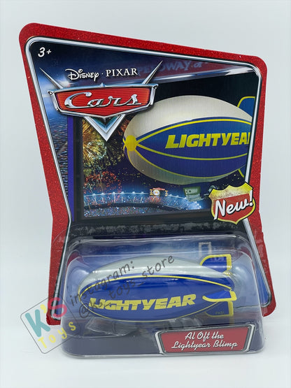 DISNEY PIXAR CARS BY MATTEL, AL OFT THE LIGHTYEAR BLIMP - WALMART VERSION - BNIP