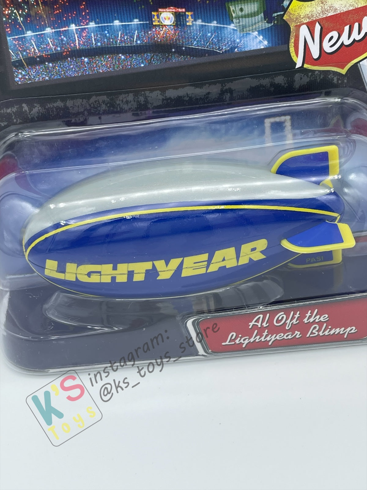 DISNEY PIXAR CARS BY MATTEL, AL OFT THE LIGHTYEAR BLIMP - WALMART VERSION - BNIP