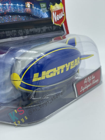 DISNEY PIXAR CARS BY MATTEL, AL OFT THE LIGHTYEAR BLIMP - WALMART VERSION - BNIP