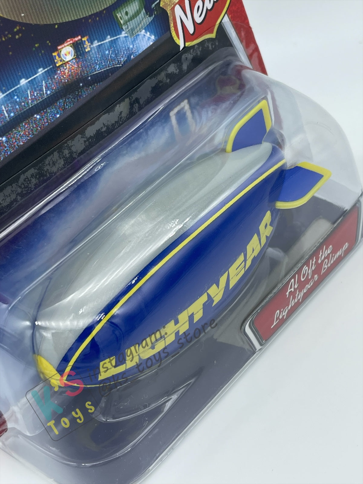 DISNEY PIXAR CARS BY MATTEL, AL OFT THE LIGHTYEAR BLIMP - WALMART VERSION - BNIP