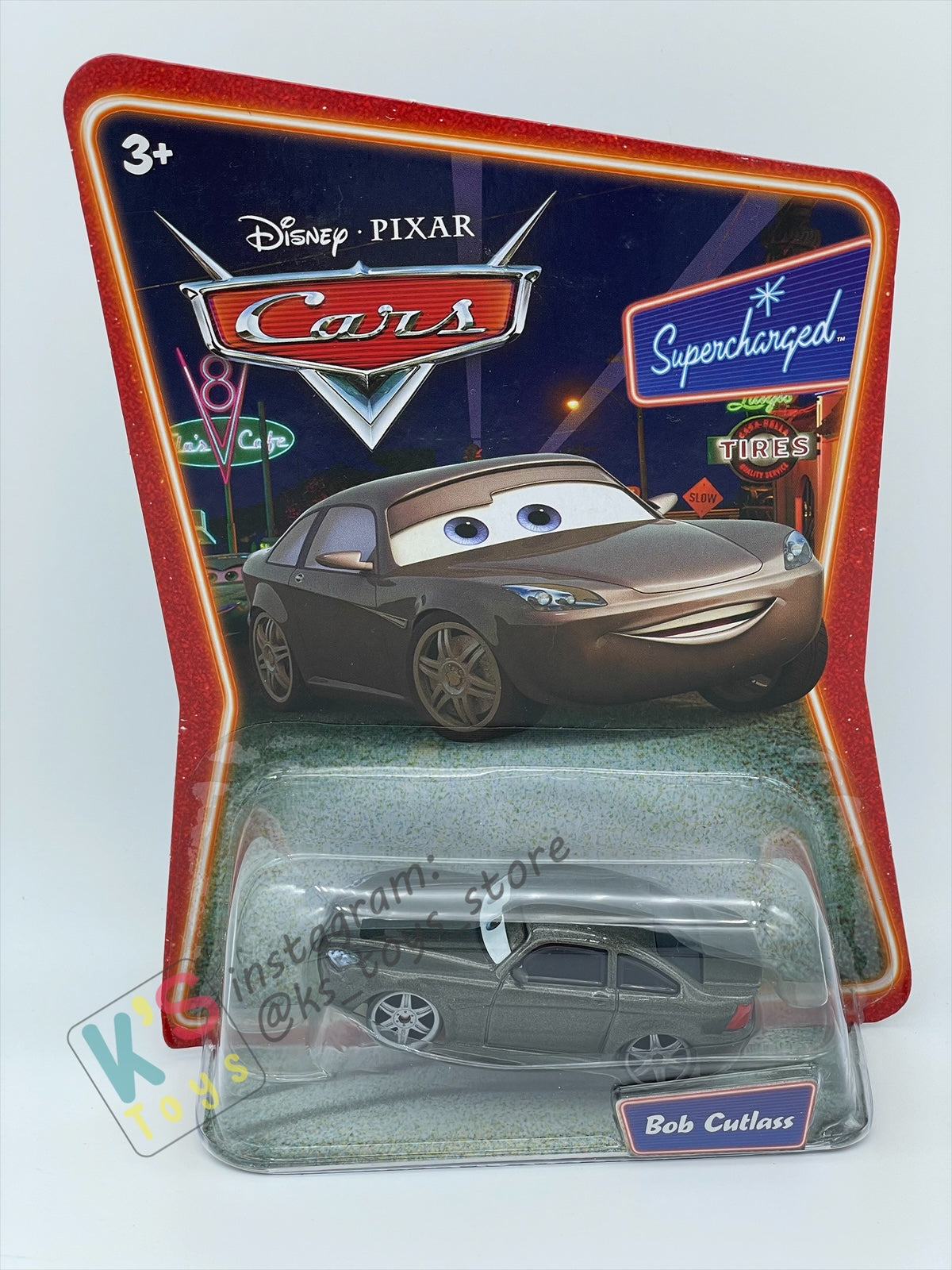 DISNEY PIXAR CARS BY MATTEL, BOB CUTLASS - SUPERCHARGED SERIES - BNIP