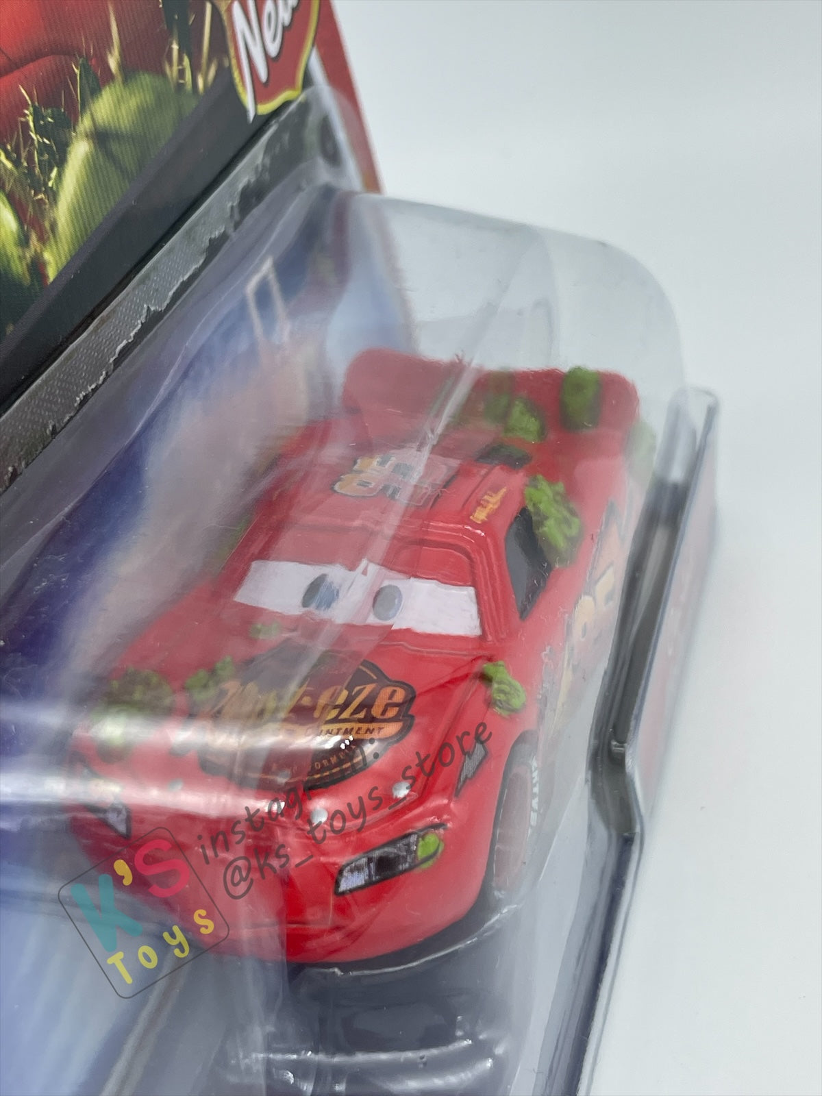 DISNEY PIXAR CARS BY MATTEL, CACTUS LIGHTNING MCQUEEN WITHOUT RUSTEZE STICKER - WALMART VERSION - BNIP