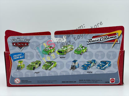 DISNEY PIXAR CARS BY MATTEL - RACE ORAMA 3 PACK - CHICK FAN MIA, CHICK FAN TIA AND CHICK HICKS - BNIB
