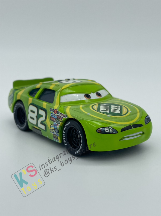 PRE-OWNED / LOOSE DISNEY PIXAR CARS - "SHINY WAX" RUBBER TIRES SERIES - DISPLAYED CONDITION