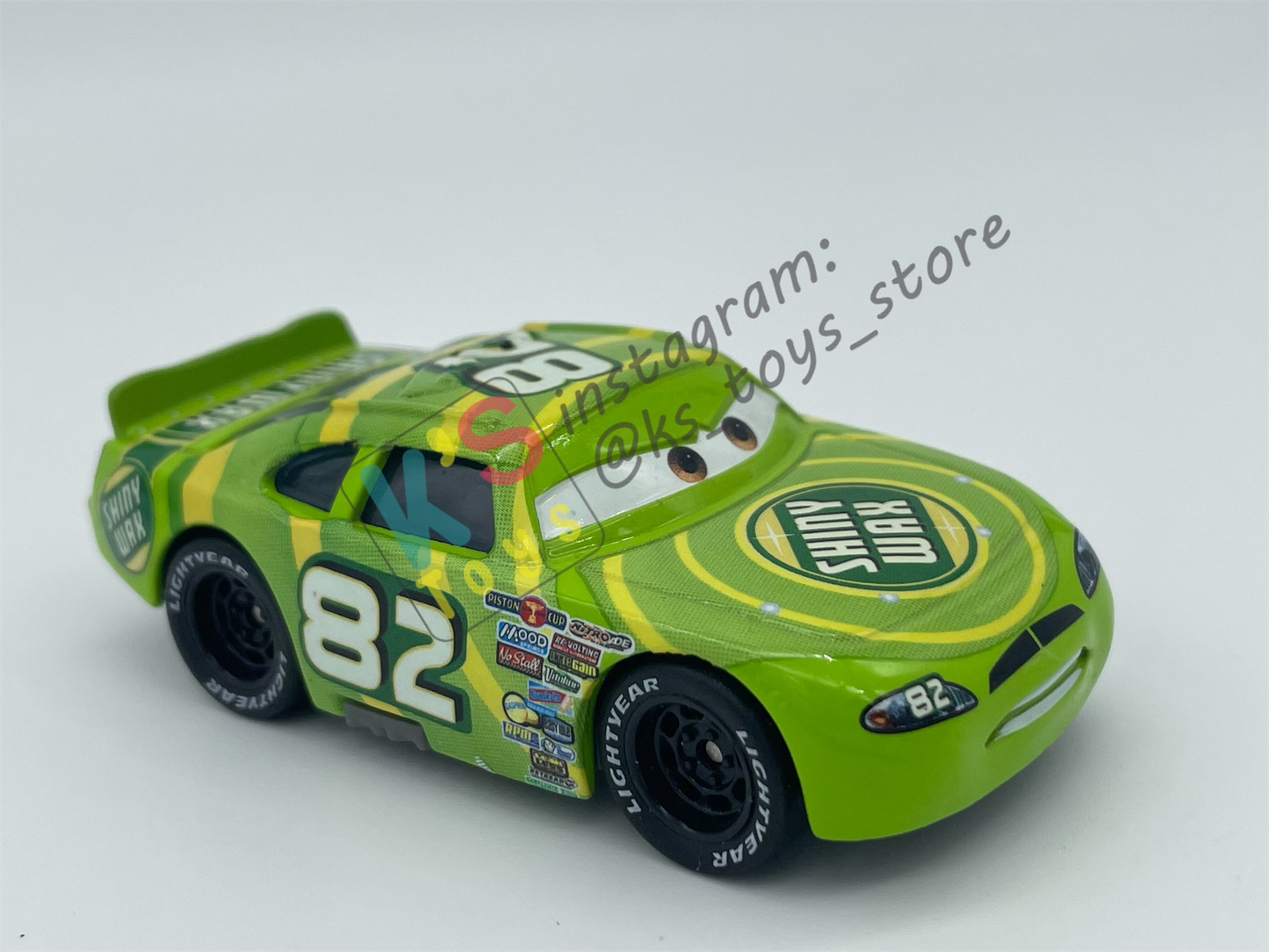 PRE-OWNED / LOOSE DISNEY PIXAR CARS - "SHINY WAX" RUBBER TIRES SERIES - DISPLAYED CONDITION