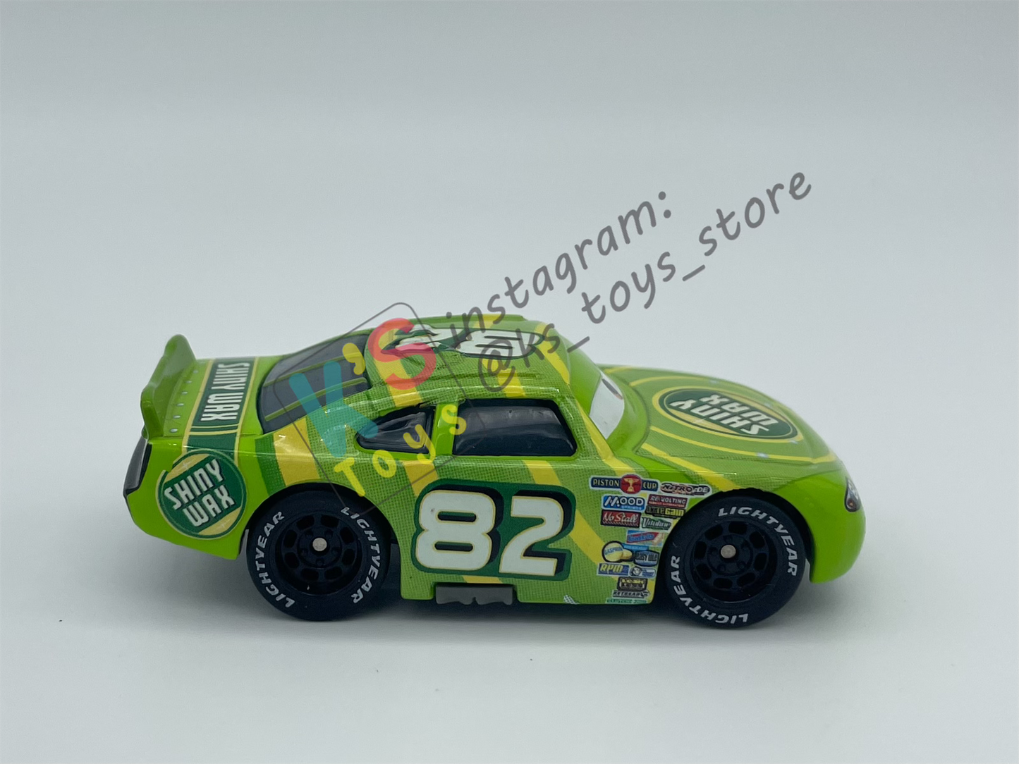 PRE-OWNED / LOOSE DISNEY PIXAR CARS - "SHINY WAX" RUBBER TIRES SERIES - DISPLAYED CONDITION