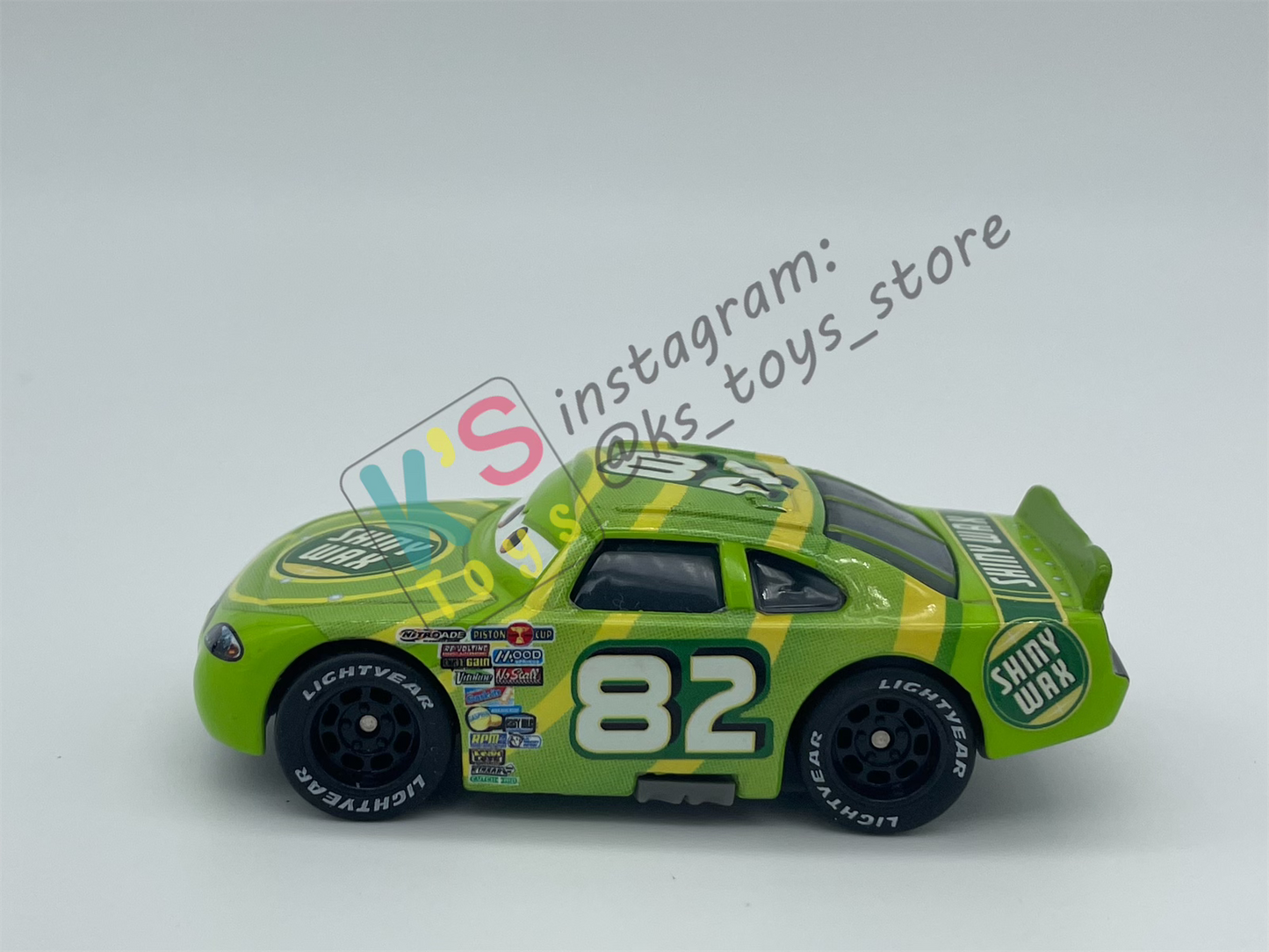 PRE-OWNED / LOOSE DISNEY PIXAR CARS - "SHINY WAX" RUBBER TIRES SERIES - DISPLAYED CONDITION