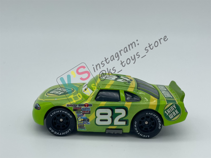 PRE-OWNED / LOOSE DISNEY PIXAR CARS - "SHINY WAX" RUBBER TIRES SERIES - DISPLAYED CONDITION