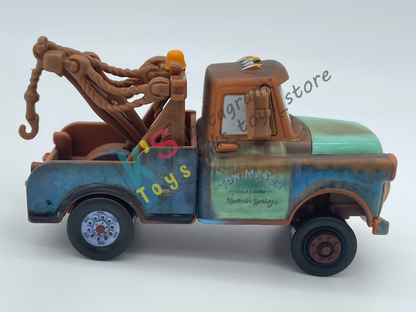 PRE-OWNED / LOOSE DISNEY PIXAR CARS - "MATER WITH HOOD" LENTICULAR EYES, CHASE SERIES - DISPLAYED CONDITION