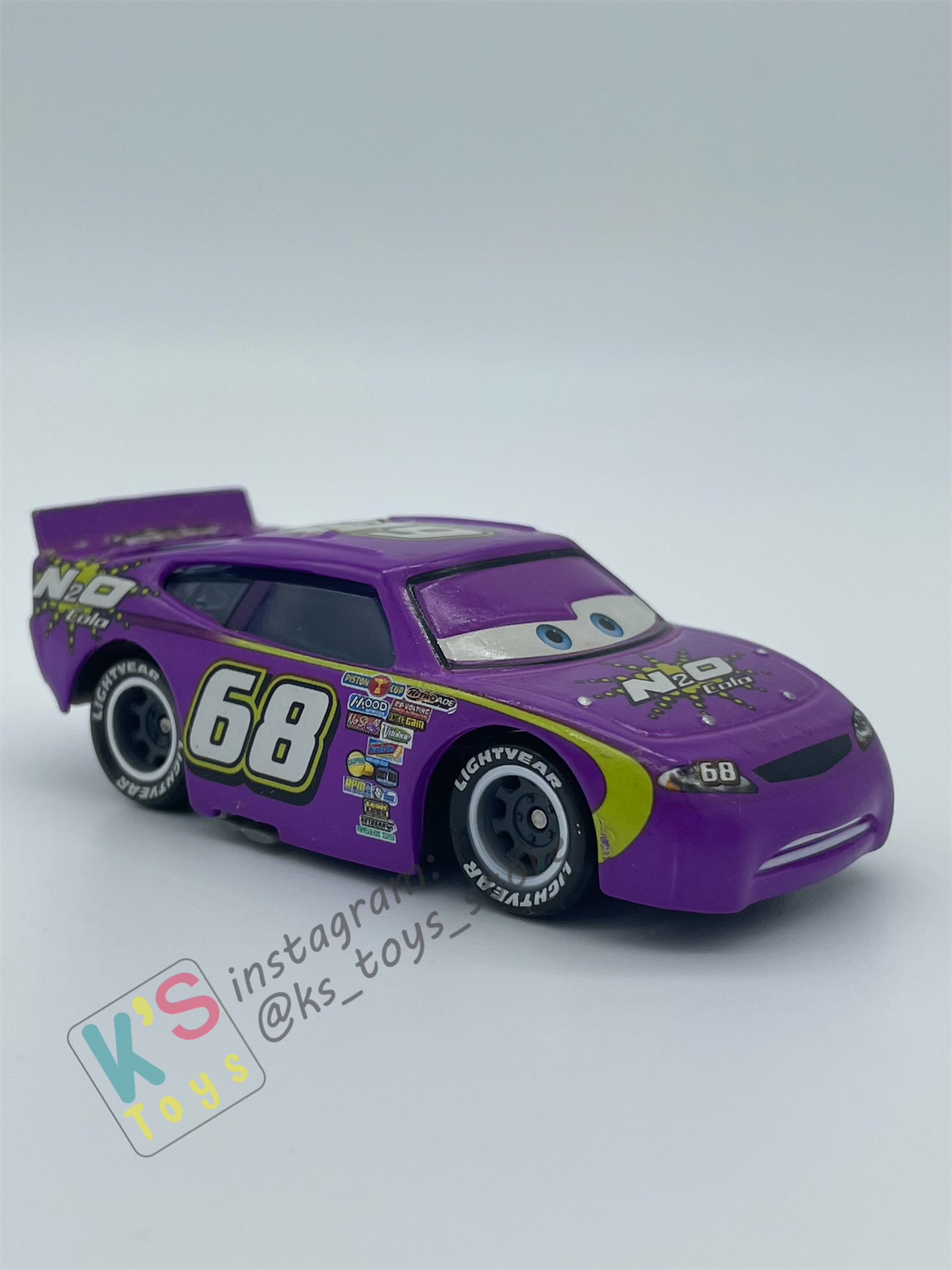 PRE-OWNED / LOOSE DISNEY PIXAR CARS - "MANNY FLYWHEEL N2O COLA" PISTON CUP SERIES - PLAYED IN GOOD CONDITION