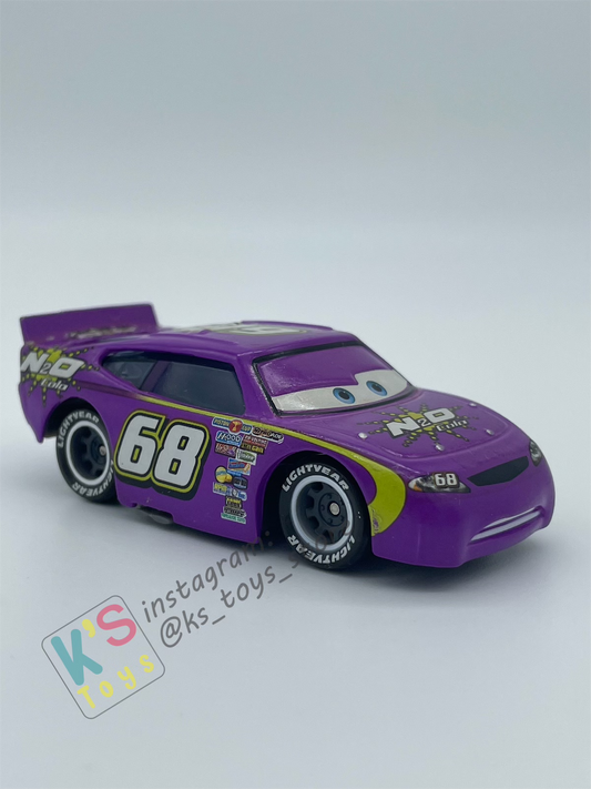 PRE-OWNED / LOOSE DISNEY PIXAR CARS - "MANNY FLYWHEEL N2O COLA" PISTON CUP SERIES - PLAYED IN GOOD CONDITION