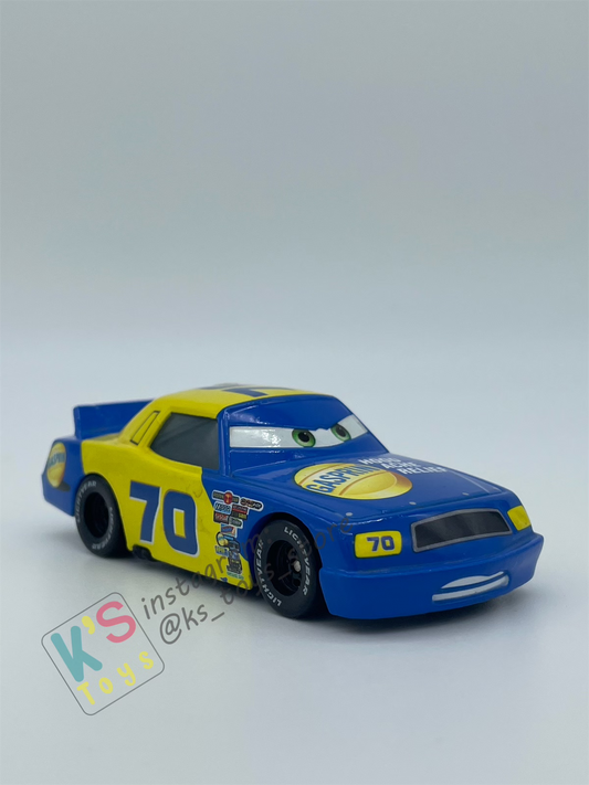 PRE-OWNED / LOOSE DISNEY PIXAR CARS - "GASPRIN #70" PISTON CUP SERIES - DISPLAYED CONDITION