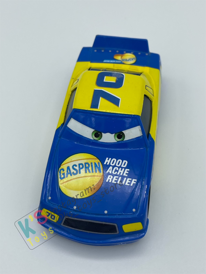 PRE-OWNED / LOOSE DISNEY PIXAR CARS - "GASPRIN #70" PISTON CUP SERIES - DISPLAYED CONDITION