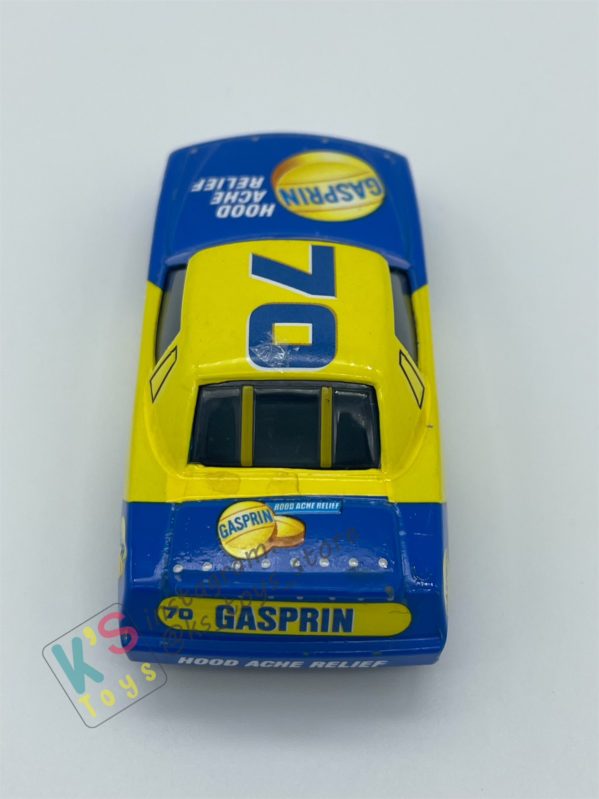 PRE-OWNED / LOOSE DISNEY PIXAR CARS - "GASPRIN #70" PISTON CUP SERIES - DISPLAYED CONDITION