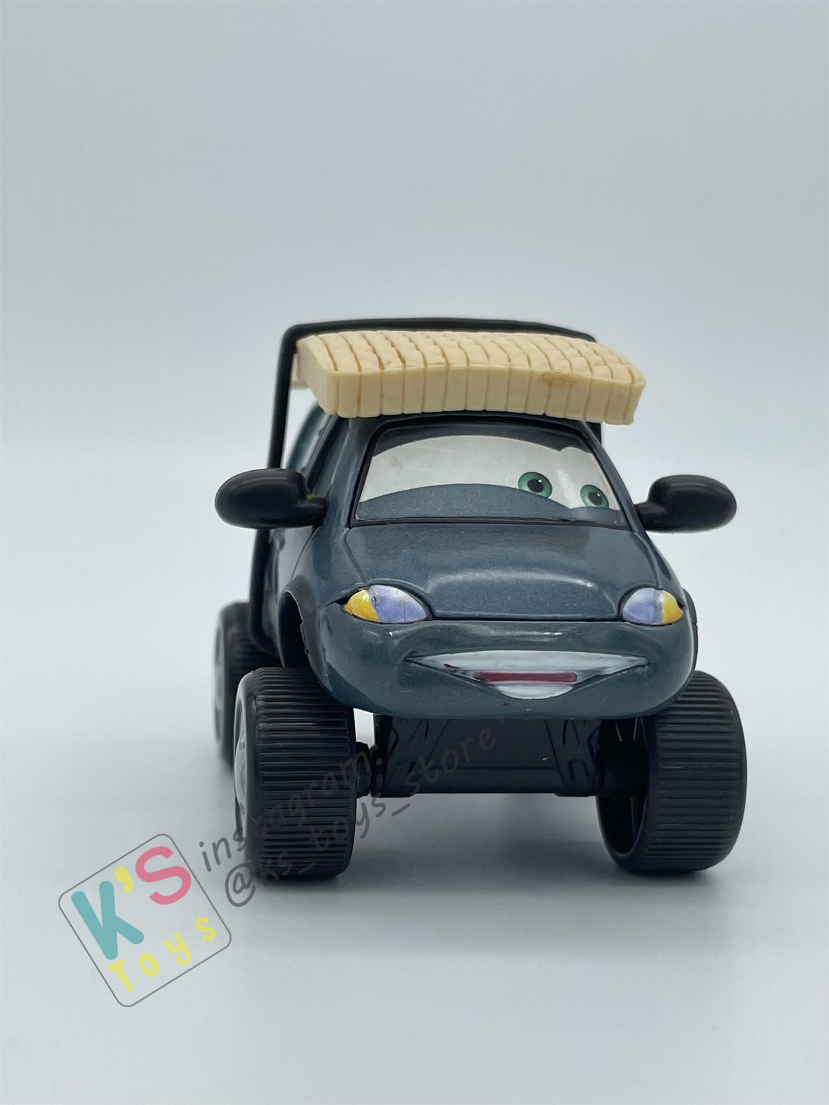 PRE-OWNED / LOOSE DISNEY PIXAR CARS - "LEROY TRAFFIK WITH SNOW TIRES" CARS 1 SERIES - DISPLAYED CONDITION