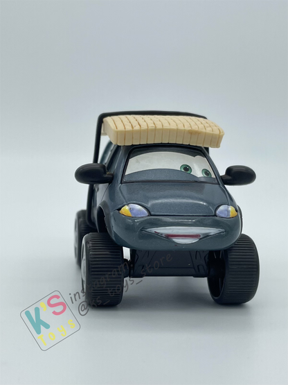 PRE-OWNED / LOOSE DISNEY PIXAR CARS - "LEROY TRAFFIK WITH SNOW TIRES" CARS 1 SERIES - DISPLAYED CONDITION