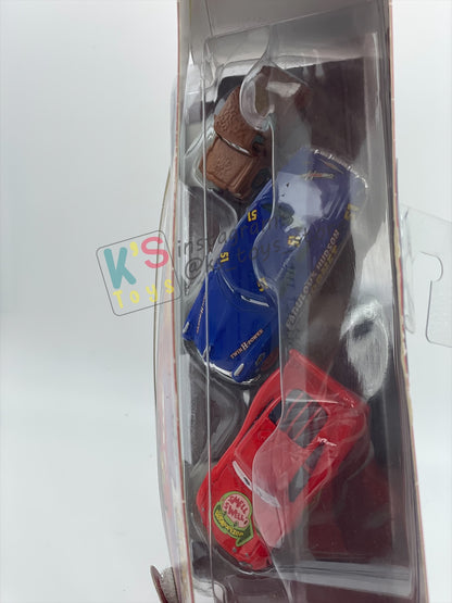 STORY TELLERS DISNEY PIXAR CARS BY MATTEL, 3 PACK "FRED, FABULOUS HUDSON HORNET, SMELL SWELL LIGHTNING MCQUEEN" - BNIP