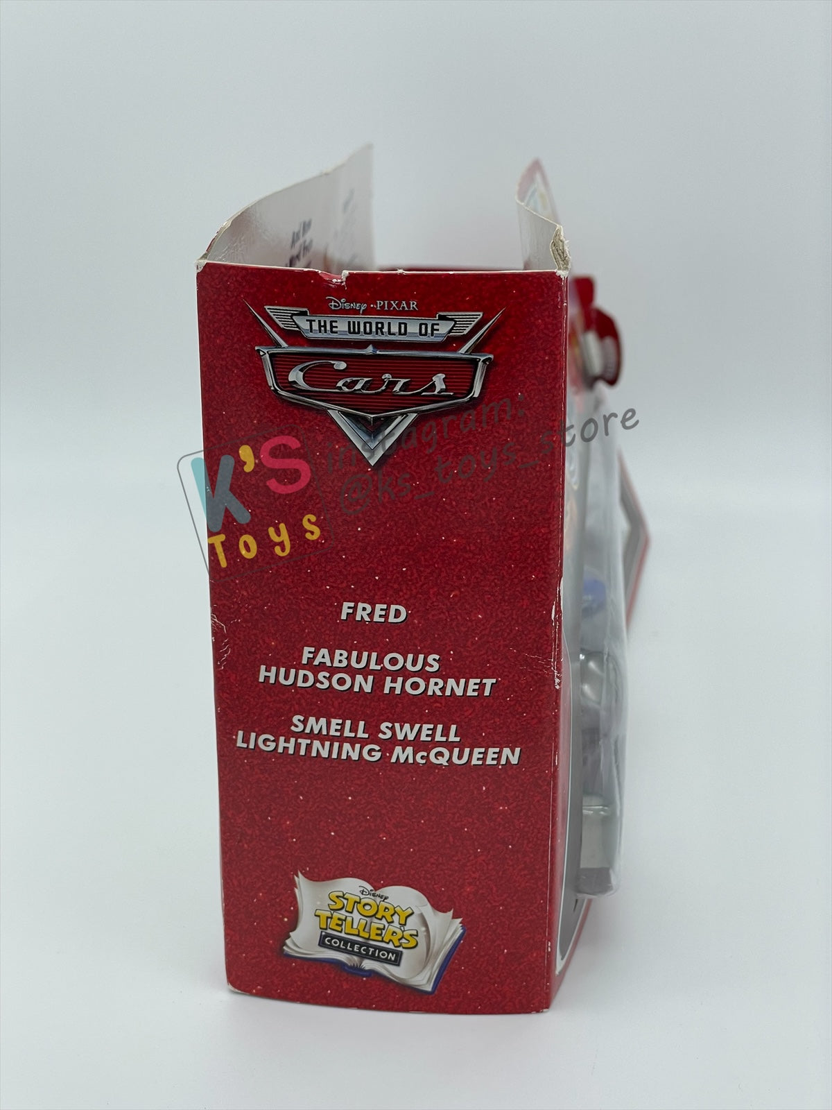 STORY TELLERS DISNEY PIXAR CARS BY MATTEL, 3 PACK "FRED, FABULOUS HUDSON HORNET, SMELL SWELL LIGHTNING MCQUEEN" - BNIP