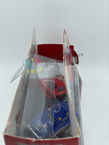 STORY TELLERS DISNEY PIXAR CARS BY MATTEL, 3 PACK "FRED, FABULOUS HUDSON HORNET, SMELL SWELL LIGHTNING MCQUEEN" - BNIP