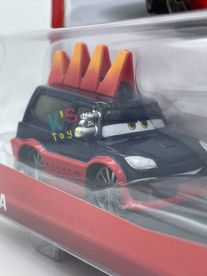 Disney Pixar Cars 1:55 2-Pack Yokoza and Chisaki - Tuners - BNIP - READ DESCRIPTION!!!!!!!