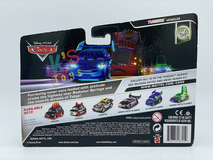 Disney Pixar Cars 1:55 2-Pack Yokoza and Chisaki - Tuners - BNIP - READ DESCRIPTION!!!!!!!