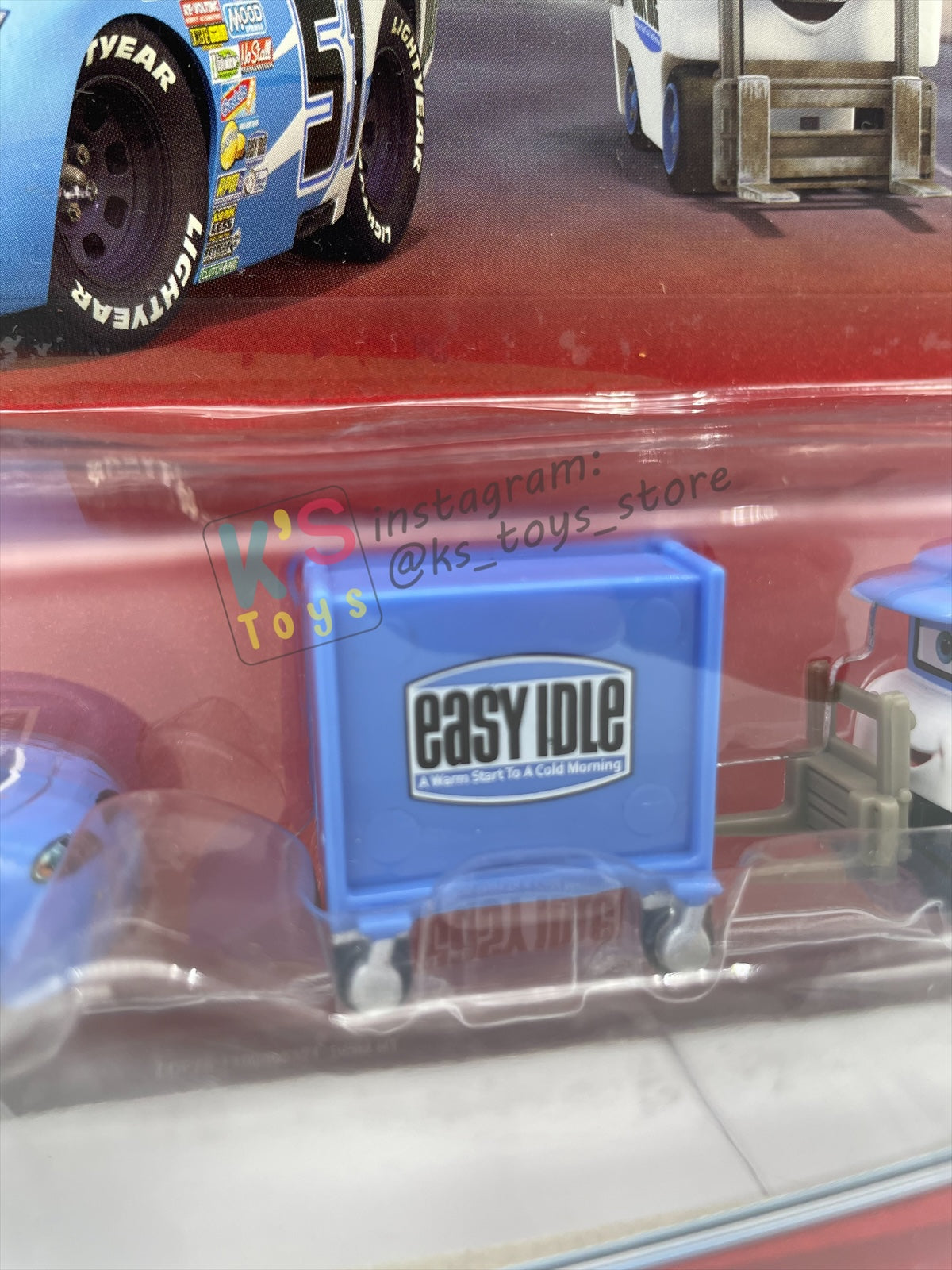 Disney Pixar Cars 1:55 by Mattel 2-Pack, "RUBY “EASY” OAKS AND EASY IDLE PITTY" - PISTON CUP SERIES - BNIP READ DESCRIPTION!!!!!!!!!