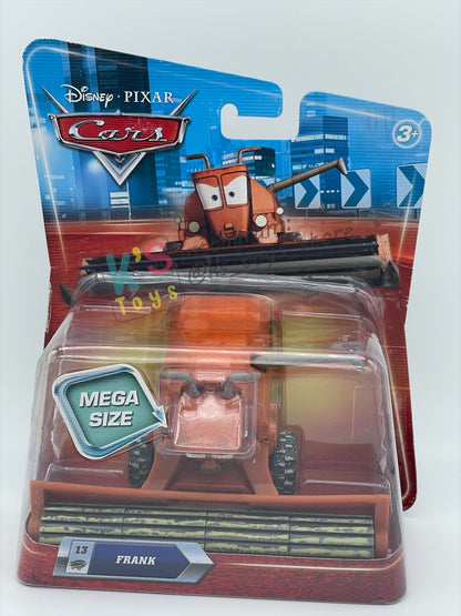 DELUXE DISNEY PIXAR CARS BY MATTEL, "FRANK #13" MEGA SIZE FIRST RELEASE - BNIP
