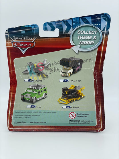 DELUXE DISNEY PIXAR CARS BY MATTEL, "BESSIE" FIRST RELEASED - BNIP - PACKAGING IS NOT IN MINT CONDITION