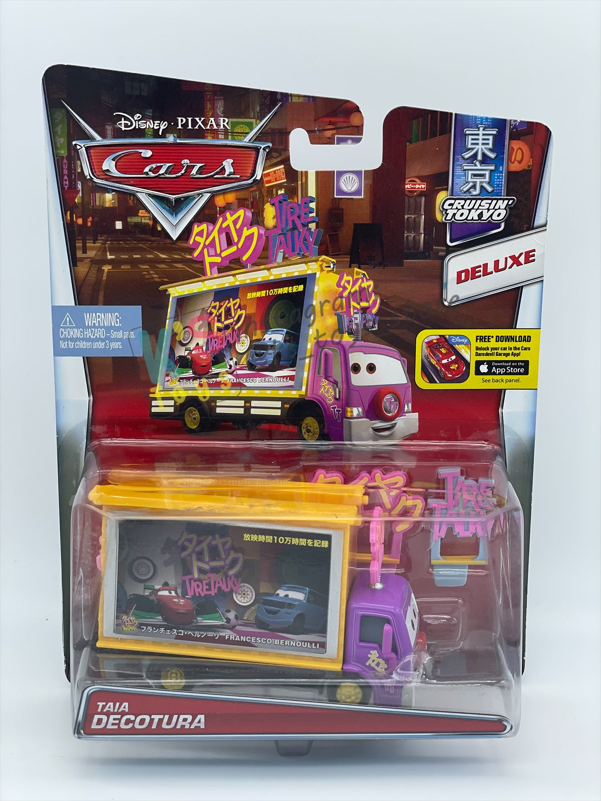 DELUXE DISNEY PIXAR CARS BY MATTEL, "TAIA DECOTURA" CRUISIN' TOKYO - BNIP