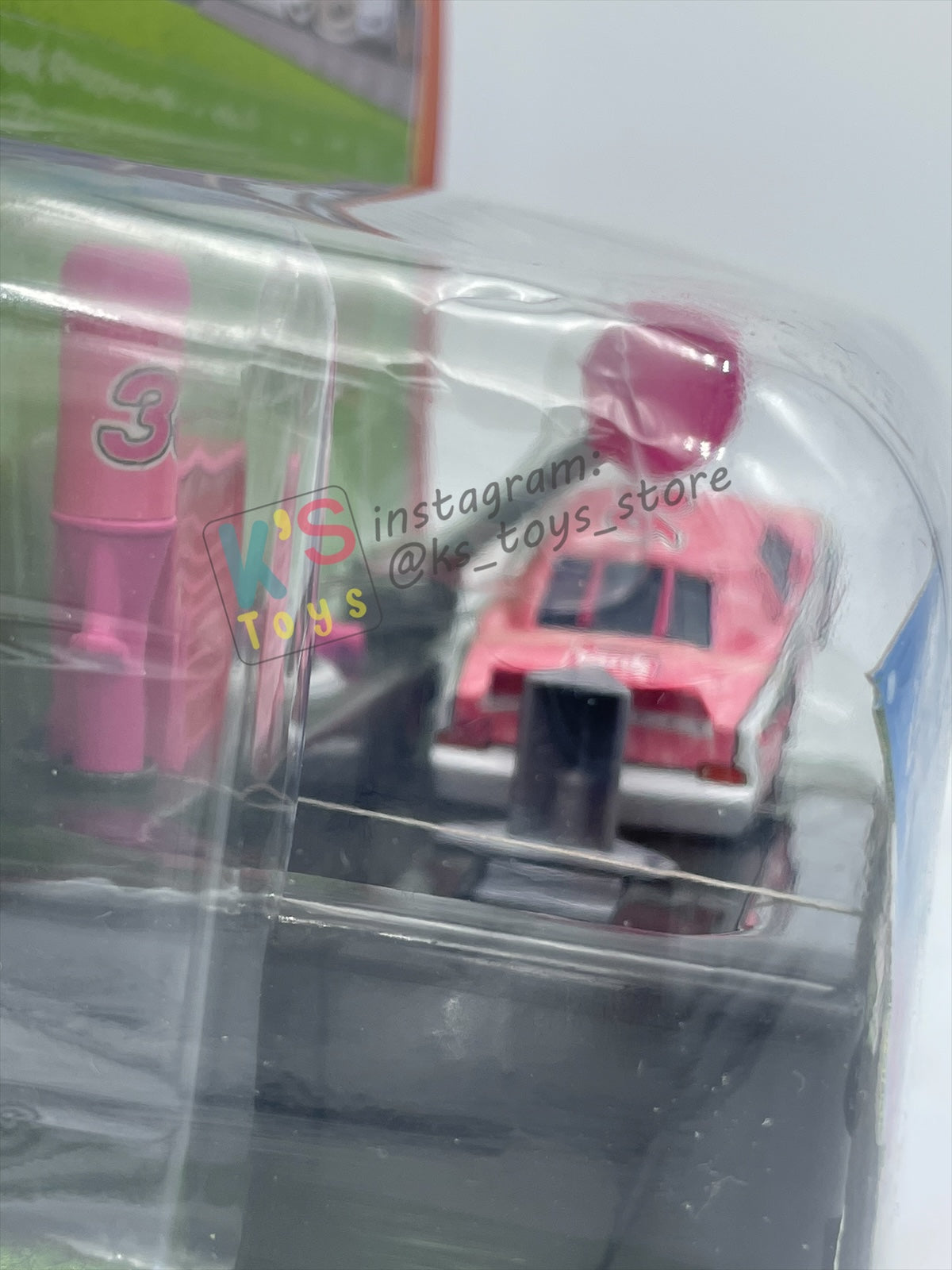 Disney Pixar Cars 1:55 by MATTEL, "PIT RACE-OFF TANK COAT #36" , LAUNCH & RACE - BNIP