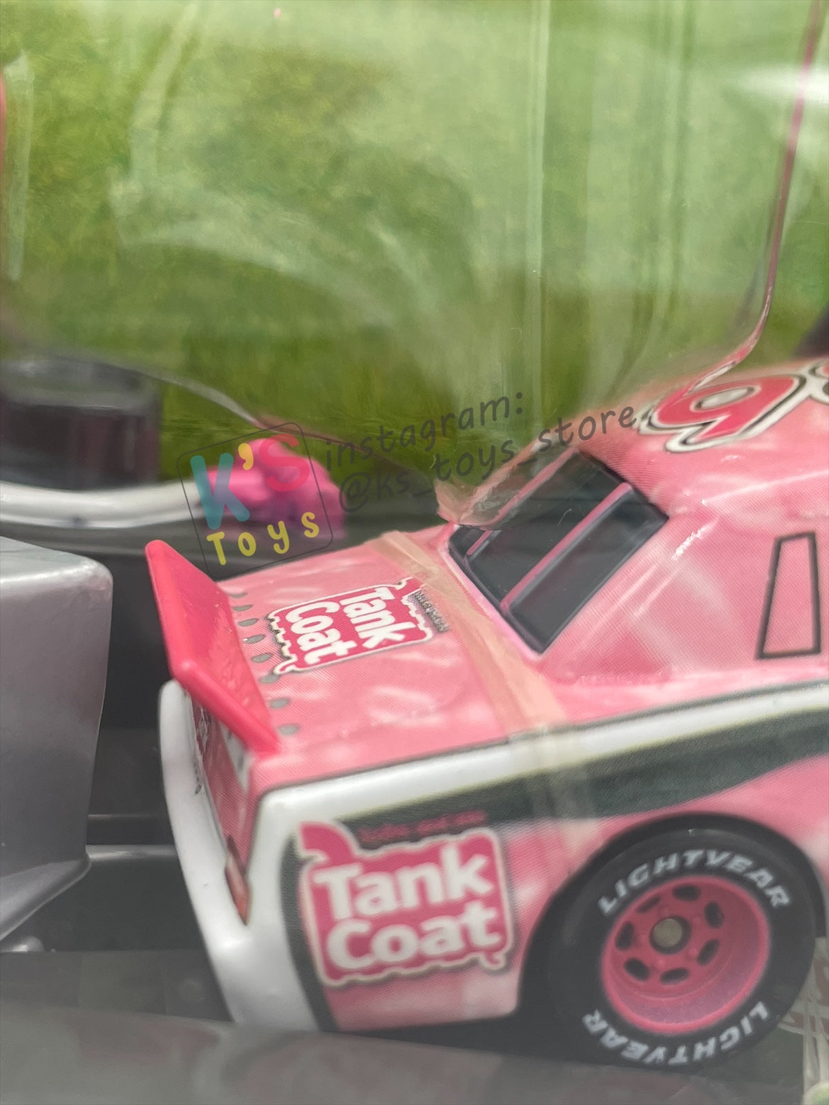 Disney Pixar Cars 1:55 by MATTEL, "PIT RACE-OFF TANK COAT #36" , LAUNCH & RACE - BNIP