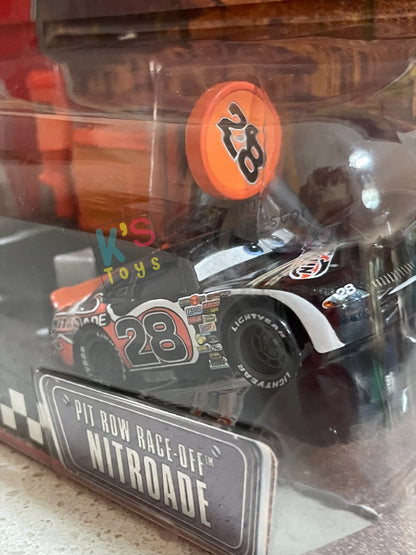 Disney Pixar Cars 1:55 by MATTEL, VALUE 2-PACK "PIT RACE-OFF LIGHTNING MCQUEEN CARS 1 AND NITROADE" LAUCNH AND RACE SERIES - RACE ORAMA - BNIP