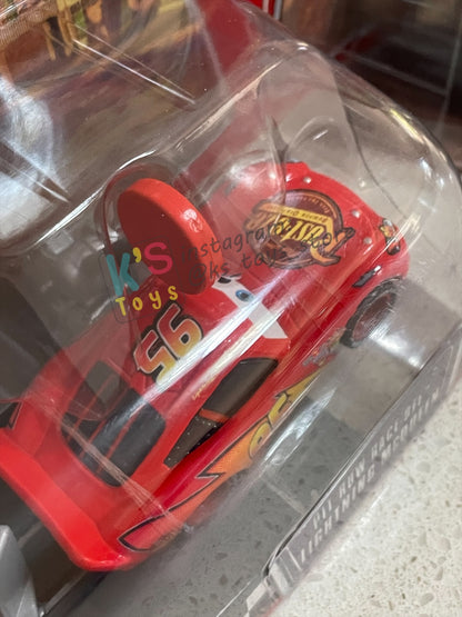 Disney Pixar Cars 1:55 by MATTEL, VALUE 2-PACK "PIT RACE-OFF LIGHTNING MCQUEEN CARS 1 AND NITROADE" LAUCNH AND RACE SERIES - RACE ORAMA - BNIP